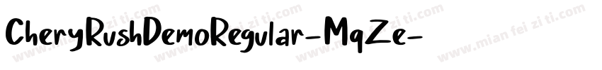 CheryRushDemoRegular-MqZe字体转换