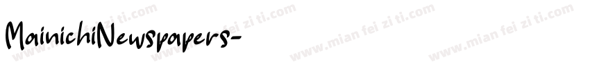 MainichiNewspapers字体转换