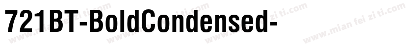 721BT-BoldCondensed字体转换