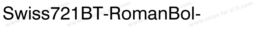Swiss721BT-RomanBol字体转换