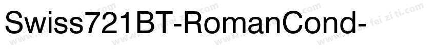 Swiss721BT-RomanCond字体转换