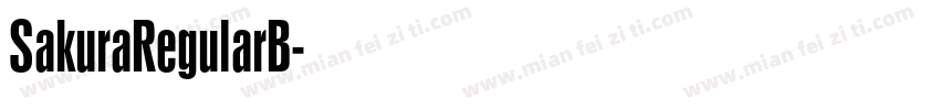 SakuraRegularB字体转换