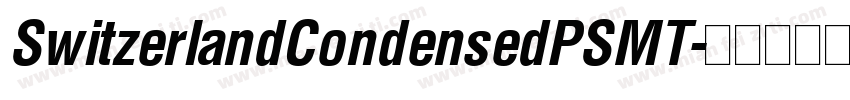 SwitzerlandCondensedPSMT字体转换