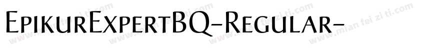 EpikurExpertBQ-Regular字体转换