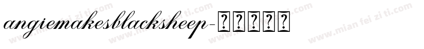 angiemakesblacksheep字体转换