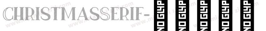 ChristmasSerif字体转换