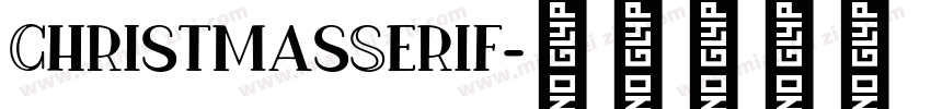 ChristmasSerif字体转换