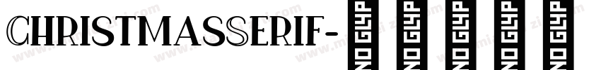 ChristmasSerif字体转换