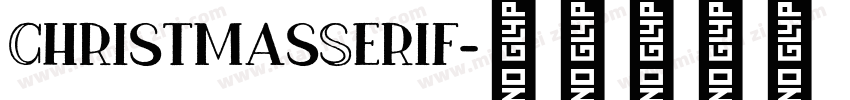 ChristmasSerif字体转换