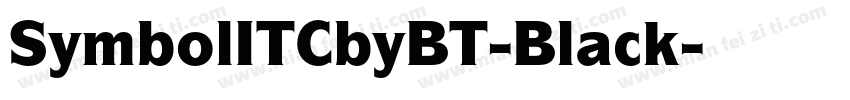 SymbolITCbyBT-Black字体转换