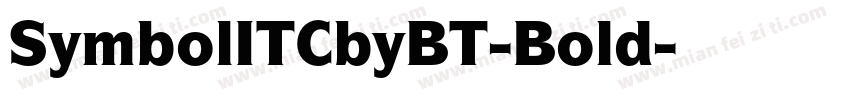 SymbolITCbyBT-Bold字体转换