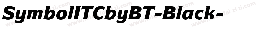 SymbolITCbyBT-Black字体转换