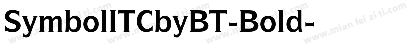 SymbolITCbyBT-Bold字体转换
