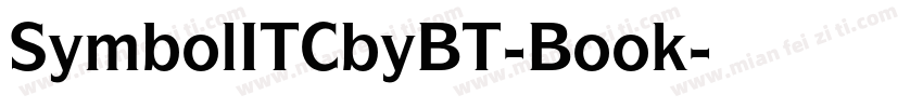 SymbolITCbyBT-Book字体转换