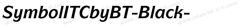 SymbolITCbyBT-Black字体转换