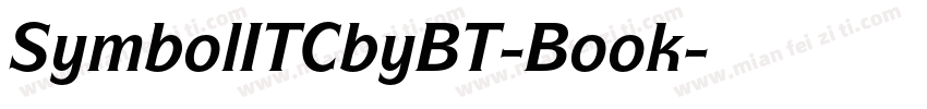 SymbolITCbyBT-Book字体转换