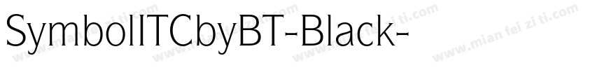 SymbolITCbyBT-Black字体转换