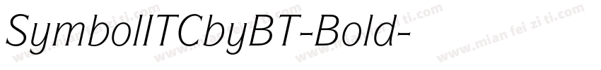 SymbolITCbyBT-Bold字体转换