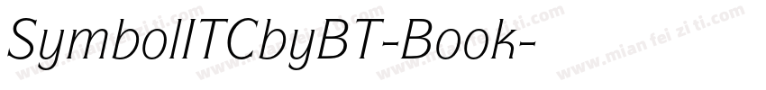SymbolITCbyBT-Book字体转换