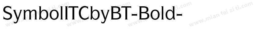 SymbolITCbyBT-Bold字体转换