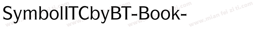 SymbolITCbyBT-Book字体转换