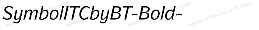 SymbolITCbyBT-Bold字体转换