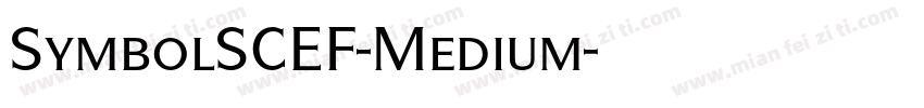 SymbolSCEF-Medium字体转换
