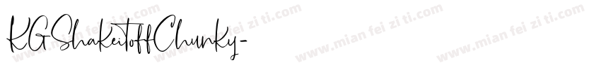 KGShakeitoffChunky字体转换