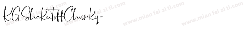 KGShakeitoffChunky字体转换