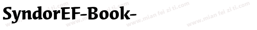 SyndorEF-Book字体转换