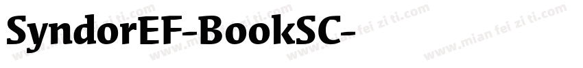 SyndorEF-BookSC字体转换