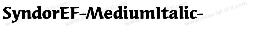 SyndorEF-MediumItalic字体转换