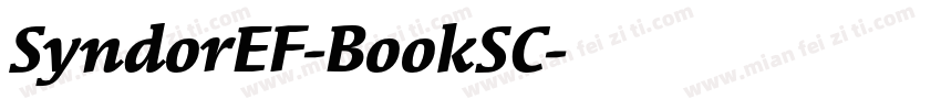 SyndorEF-BookSC字体转换