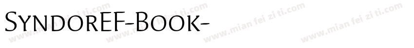 SyndorEF-Book字体转换