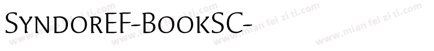 SyndorEF-BookSC字体转换