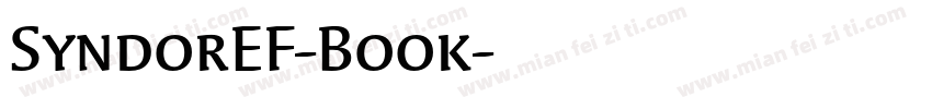 SyndorEF-Book字体转换
