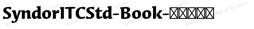 SyndorITCStd-Book字体转换