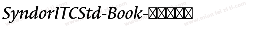 SyndorITCStd-Book字体转换