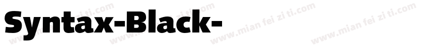 Syntax-Black字体转换