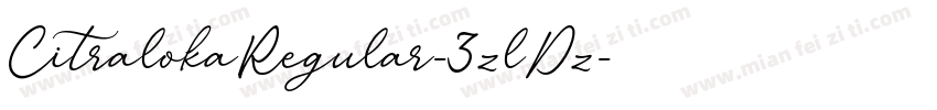 CitralokaRegular-3zlDz字体转换