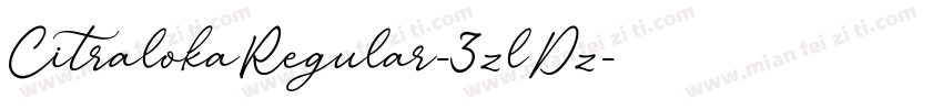CitralokaRegular-3zlDz字体转换