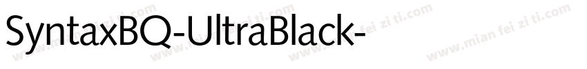 SyntaxBQ-UltraBlack字体转换