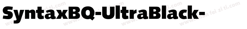 SyntaxBQ-UltraBlack字体转换