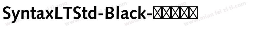 SyntaxLTStd-Black字体转换