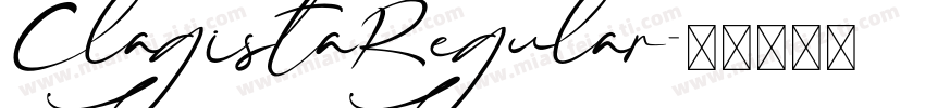 ClagistaRegular字体转换
