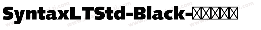 SyntaxLTStd-Black字体转换