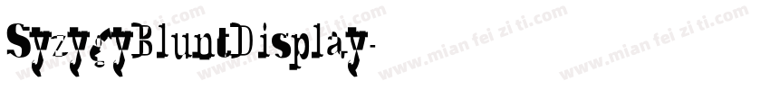 SyzygyBluntDisplay字体转换