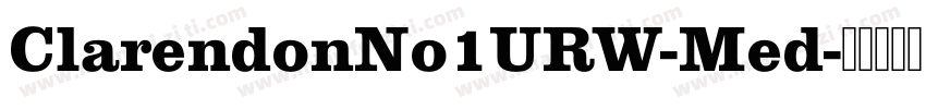 ClarendonNo1URW-Med字体转换