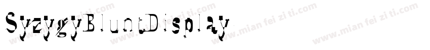 SyzygyBluntDisplay字体转换