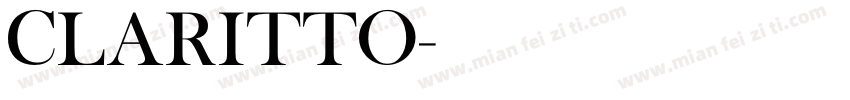 CLARITTO字体转换